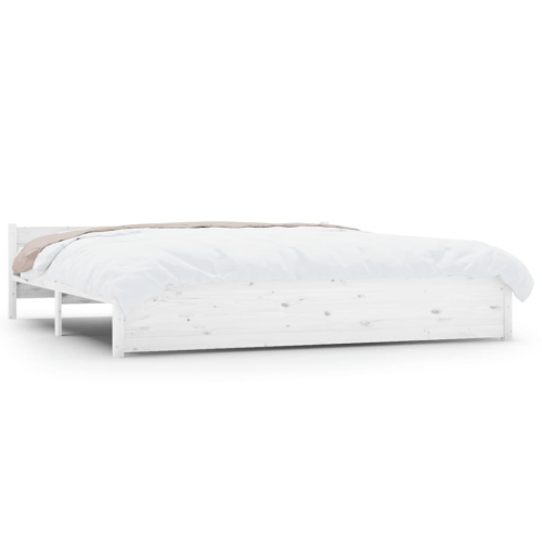 VidaXL (white, 180 x 200 cm) vidaXL Solid Wood Bed Frame Home Wooden Bedstead Bed Base Multi Colours/Sizes 2