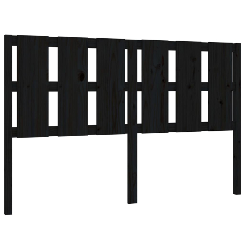 VidaXL (black, 155.5 x 4 x 100 cm) vidaXL Bed Headboard Home Bedroom Decorative Bed Header Panel Solid Wood Pine 2