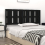 VidaXL (black, 155.5 x 4 x 100 cm) vidaXL Bed Headboard Home Bedroom Decorative Bed Header Panel Solid Wood Pine 4