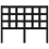 VidaXL (black, 125.5 x 4 x 100 cm) vidaXL Bed Headboard Home Bedroom Decorative Bed Header Panel Solid Wood Pine 4