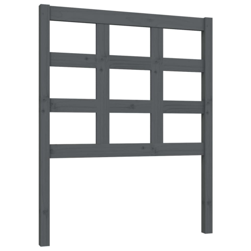 VidaXL (grey, 80.5 x 4 x 100 cm) vidaXL Bed Headboard Home Bedroom Decorative Bed Header Panel Solid Wood Pine 2