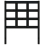VidaXL (black, 80.5 x 4 x 100 cm) vidaXL Bed Headboard Home Bedroom Decorative Bed Header Panel Solid Wood Pine 4