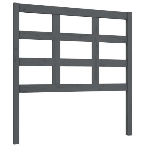 VidaXL (grey, 95.5 x 4 x 100 cm) vidaXL Bed Headboard Home Bedroom Decorative Bed Header Panel Solid Wood Pine 2