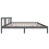 VidaXL (grey, 200 x 200 cm) vidaXL Solid Wood Bed Frame Wooden Platform Bed Multi Colours Multi Sizes 6