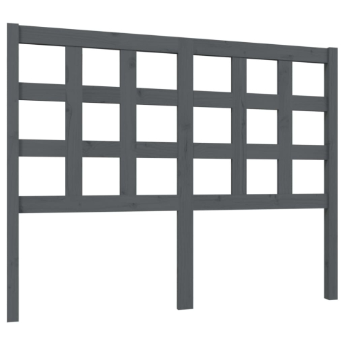 VidaXL (grey, 125.5 x 4 x 100 cm) vidaXL Bed Headboard Home Bedroom Decorative Bed Header Panel Solid Wood Pine 2
