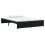 VidaXL (black, 140 x 190 cm) vidaXL Solid Wood Bed Frame Bedroom Bedstead Bed Base Multi Colours/Sizes 4