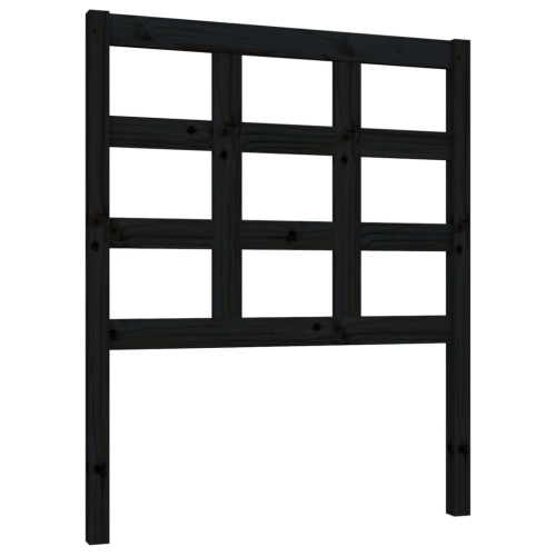VidaXL (black, 80.5 x 4 x 100 cm) vidaXL Bed Headboard Home Bedroom Decorative Bed Header Panel Solid Wood Pine 2