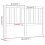 VidaXL (grey, 146 x 4 x 100 cm) vidaXL Solid Wood Pine Bed Headboard Bedroom Furniture Multi Colours/Sizes 5