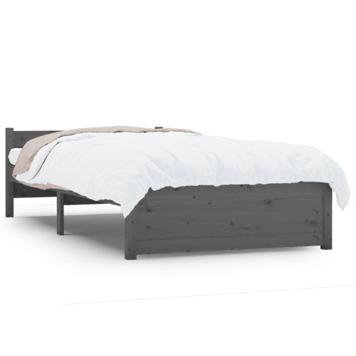 VidaXL (grey, 75 x 190 cm) vidaXL Solid Wood Bed Frame Home Wooden Bedstead Bed Base Multi Colours/Sizes 2