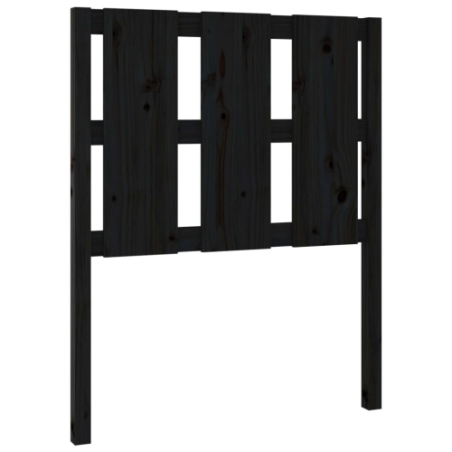 VidaXL (black, 80.5 x 4 x 100 cm) vidaXL Bed Headboard Home Bedroom Decorative Bed Header Panel Solid Wood Pine 2
