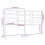 VidaXL (grey, 186 x 4 x 104 cm) vidaXL Bed Headboard Home Bedroom Decorative Bed Header Panel Solid Wood Pine 5