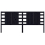 VidaXL (black, 126 x 4 x 100 cm) vidaXL Headboard Bedroom Bed Headboard Decorative Bed Header Solid Wood Pine 4