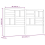 VidaXL (white, 206 x 4 x 104 cm) vidaXL Bed Headboard Home Bedroom Decorative Bed Header Panel Solid Wood Pine 5