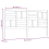 VidaXL (brown, 206 x 4 x 104 cm) vidaXL Bed Headboard Home Bedroom Decorative Bed Header Panel Solid Wood Pine 7