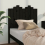 VidaXL (black, 96 x 4 x 110 cm) vidaXL Bed Headboard Bedroom Bed Header Decorative Headboard Solid Wood Pine 4