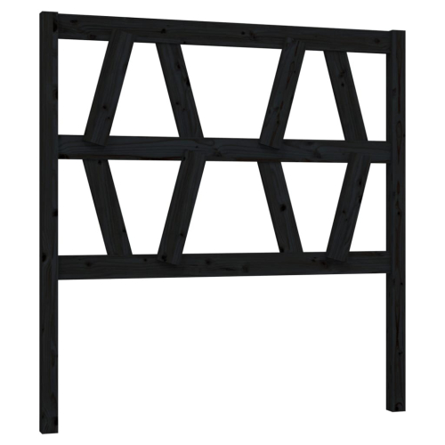 VidaXL (black, 81 x 4 x 100 cm) vidaXL Bed Headboard Home Bedroom Decorative Bed Header Panel Solid Wood Pine 2