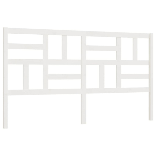 VidaXL (white, 206 x 4 x 104 cm) vidaXL Bed Headboard Home Bedroom Decorative Bed Header Panel Solid Wood Pine 2