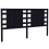 VidaXL (black, 146 x 4 x 100 cm) vidaXL Headboard Bedroom Bed Headboard Decorative Bed Header Solid Wood Pine 3