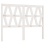 VidaXL (white, 126 x 4 x 100 cm) vidaXL Bed Headboard Home Bedroom Decorative Bed Header Panel Solid Wood Pine 3