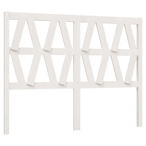 VidaXL (white, 126 x 4 x 100 cm) vidaXL Bed Headboard Home Bedroom Decorative Bed Header Panel Solid Wood Pine 2