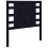 VidaXL (black, 106 x 4 x 100 cm) vidaXL Headboard Bedroom Bed Headboard Decorative Bed Header Solid Wood Pine 3