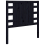 VidaXL (black, 96 x 4 x 100 cm) vidaXL Headboard Bedroom Bed Headboard Decorative Bed Header Solid Wood Pine 3