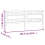 VidaXL (white, 205.5 x 4 x 100 cm) vidaXL Bed Headboard Home Bedroom Decorative Bed Header Panel Solid Wood Pine 7