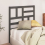 VidaXL (grey, 96 x 4 x 104 cm) vidaXL Bed Headboard Home Bedroom Decorative Bed Header Panel Solid Wood Pine 4