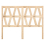 VidaXL (brown, 141 x 4 x 100 cm) vidaXL Bed Headboard Home Bedroom Decorative Bed Header Panel Solid Wood Pine 4