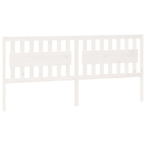 VidaXL (white, 205.5 x 4 x 100 cm) vidaXL Bed Headboard Home Bedroom Decorative Bed Header Panel Solid Wood Pine 2