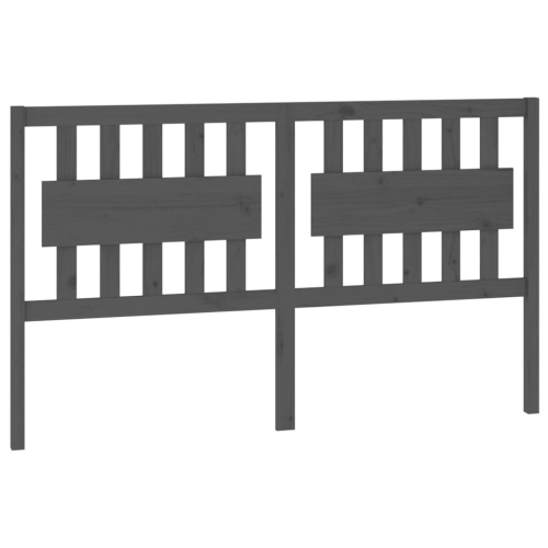 VidaXL (grey, 155.5 x 4 x 100 cm) vidaXL Bed Headboard Home Bedroom Decorative Bed Header Panel Solid Wood Pine 2