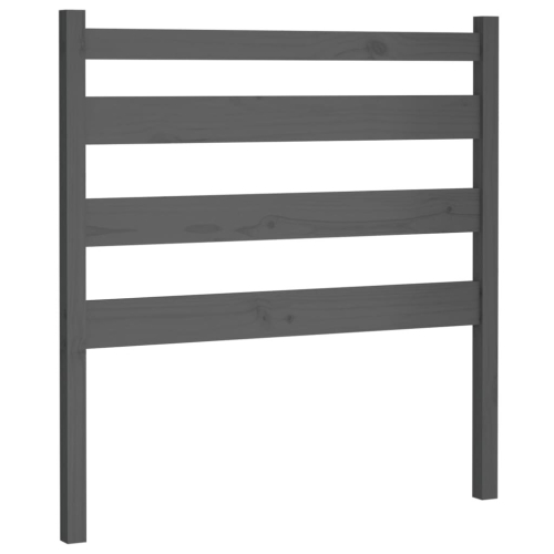 VidaXL (grey, 96 x 4 x 100 cm) vidaXL Bed Headboard Bedroom Bed Header Decorative Headboard Solid Wood Pine 2