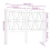 VidaXL (black, 126 x 4 x 100 cm) vidaXL Bed Headboard Home Bedroom Decorative Bed Header Panel Solid Wood Pine 5