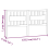 VidaXL (grey, 155.5 x 4 x 100 cm) vidaXL Bed Headboard Home Bedroom Decorative Bed Header Panel Solid Wood Pine 7