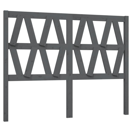 VidaXL (grey, 126 x 4 x 100 cm) vidaXL Bed Headboard Home Bedroom Decorative Bed Header Panel Solid Wood Pine 2