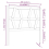 VidaXL (black, 96 x 4 x 100 cm) vidaXL Bed Headboard Home Bedroom Decorative Bed Header Panel Solid Wood Pine 5