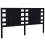 VidaXL (black, 166 x 4 x 100 cm) vidaXL Headboard Bedroom Bed Headboard Decorative Bed Header Solid Wood Pine 3