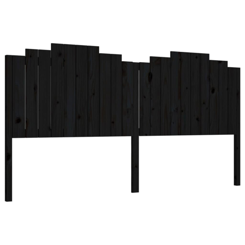 VidaXL (black, 206 x 4 x 110 cm) vidaXL Bed Headboard Bedroom Bed Header Decorative Headboard Solid Wood Pine 2