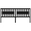 VidaXL (black, 205.5 x 4 x 100 cm) vidaXL Bed Headboard Home Bedroom Decorative Bed Header Panel Solid Wood Pine 4