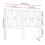 VidaXL (brown, 126 x 4 x 100 cm) vidaXL Bed Headboard Home Bedroom Decorative Bed Header Panel Solid Wood Pine 5