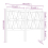 VidaXL (grey, 126 x 4 x 100 cm) vidaXL Bed Headboard Home Bedroom Decorative Bed Header Panel Solid Wood Pine 5