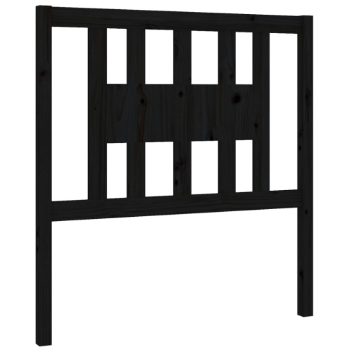 VidaXL (black, 96 x 4 x 100 cm) vidaXL Headboard Bedroom Bed Headboard Decorative Bed Header Solid Wood Pine 2