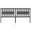 VidaXL (grey, 205.5 x 4 x 100 cm) vidaXL Bed Headboard Home Bedroom Decorative Bed Header Panel Solid Wood Pine 4