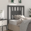 VidaXL (grey, 96 x 4 x 100 cm) vidaXL Headboard Bedroom Bed Headboard Decorative Bed Header Solid Wood Pine 6