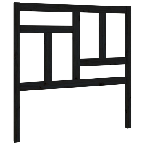 VidaXL (black, 95.5 x 4 x 100 cm) vidaXL Bed Headboard Home Bedroom Decorative Bed Header Panel Solid Wood Pine 2