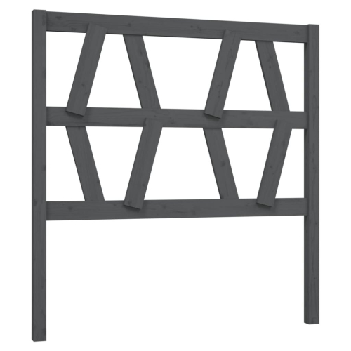 VidaXL (grey, 81 x 4 x 100 cm) vidaXL Bed Headboard Home Bedroom Decorative Bed Header Panel Solid Wood Pine 2