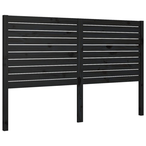 VidaXL (black, 156 x 4 x 100 cm) vidaXL Bed Headboard Home Bedroom Decorative Bed Header Panel Solid Wood Pine 2