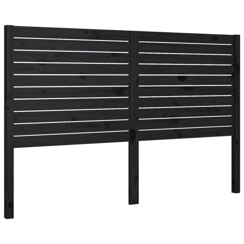 VidaXL (black, 126 x 4 x 100 cm) vidaXL Bed Headboard Home Bedroom Decorative Bed Header Panel Solid Wood Pine 2