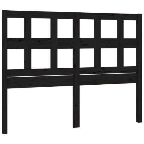 VidaXL (black, 205.5 x 4 x 100 cm) vidaXL Bed Headboard Home Bedroom Decorative Bed Header Panel Solid Wood Pine 2