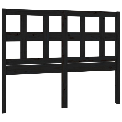 VidaXL (black, 185.5 x 4 x 100 cm) vidaXL Bed Headboard Home Bedroom Decorative Bed Header Panel Solid Wood Pine 2